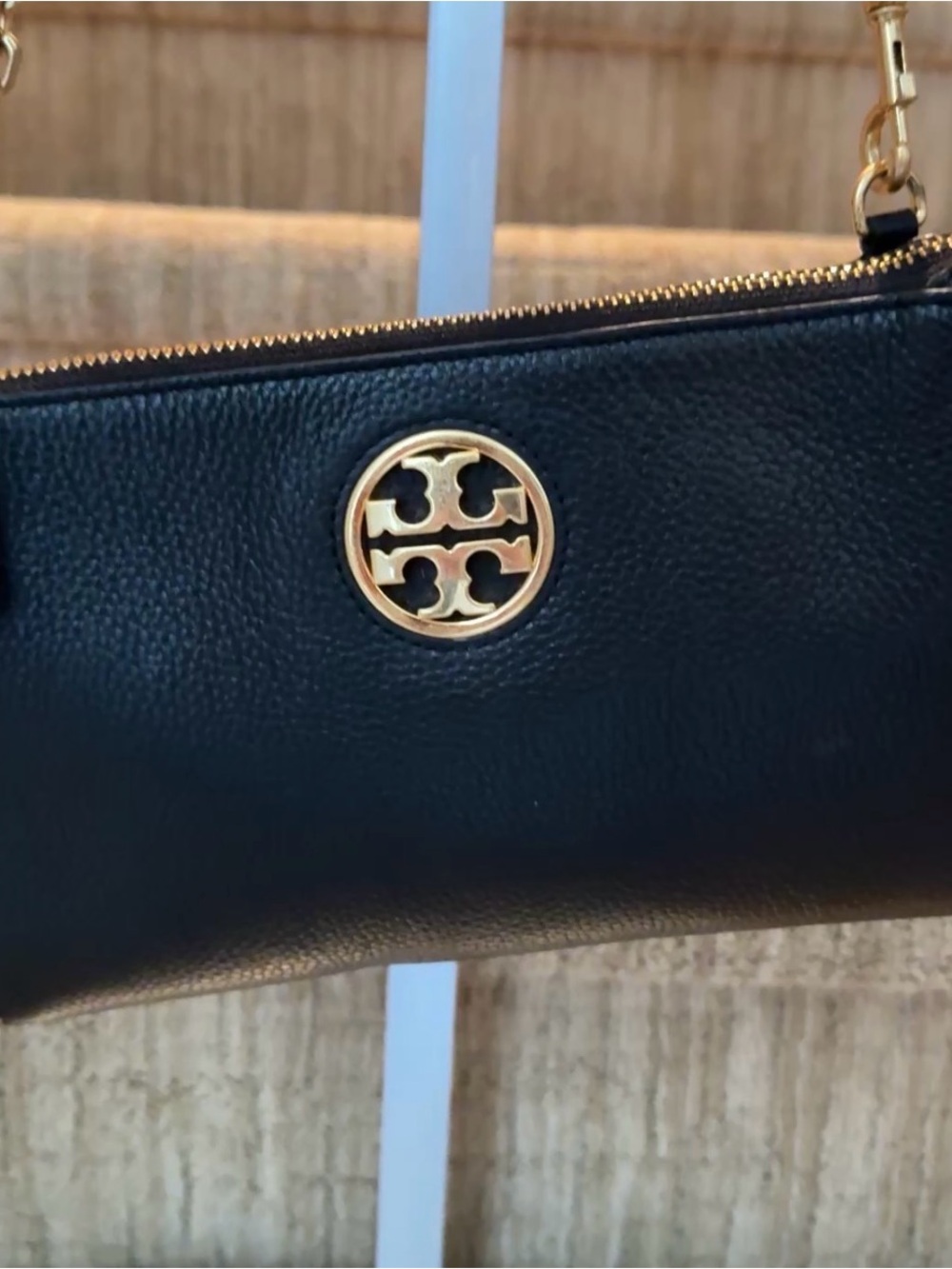 Tory Burch Pebbled Crossbody Shoulder Bag Purse Clutch